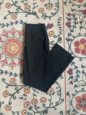Apt 9 Black Pinstriped Work Pants